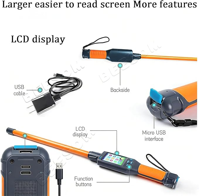 Pet Chip Reader,Pet Microchip Scanner Reader,Rechargeable,134.2/125KHz,Fast Identification,Durable, for Pet Shops Vets Animal Shelters