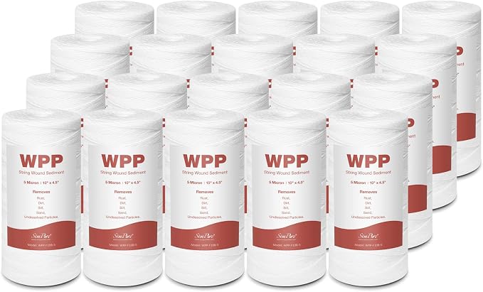 SimPure 10" x 4.5" String Wound Sediment Water Filter Cartridge