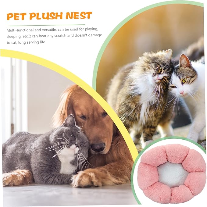 YARNOW Flower Dog Bed Cat Beds Furniture Pet Sleeping Cushion Rest Supply Small Pet Nest