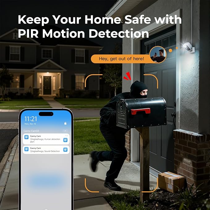 2K Cameras for Home Security,Indoor/Outdoor Security Camera for Elder/Dog/Pet,2.4G/5G Wi-Fi Camera with Color Night Vision, 2-Way Audio,Plug&Play,24/7,Memory Card Storage