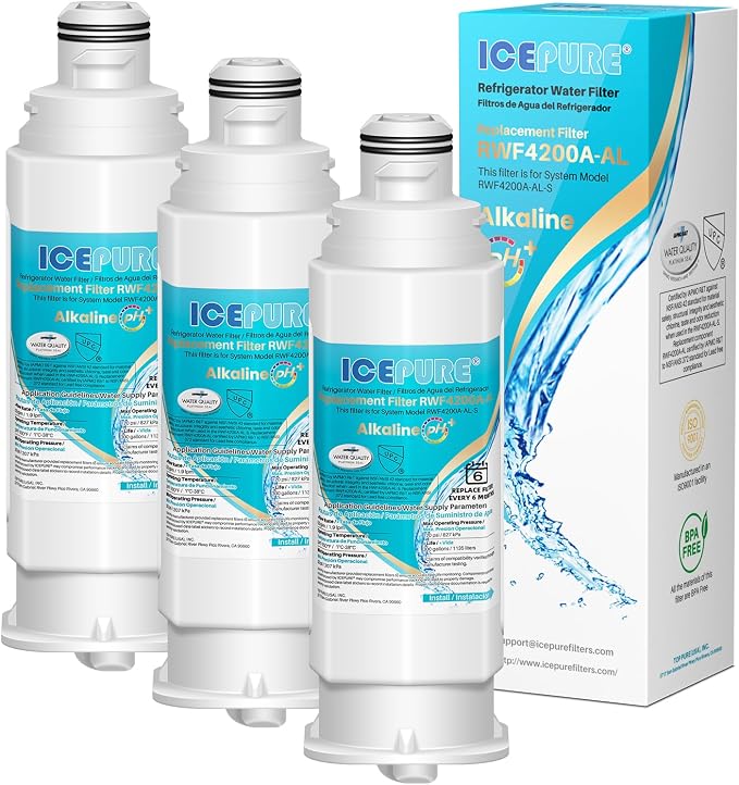 ICEPURE Alkaline DA97-17376B Refrigerator Water Filter Replacement