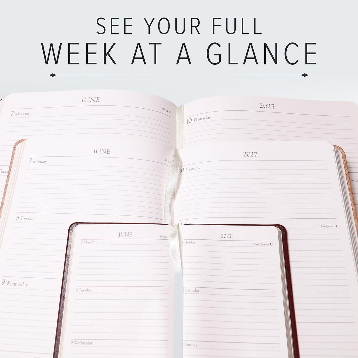 Gallery Leather Desk Weekly Planner 2026-2027 Caribbean Yellow