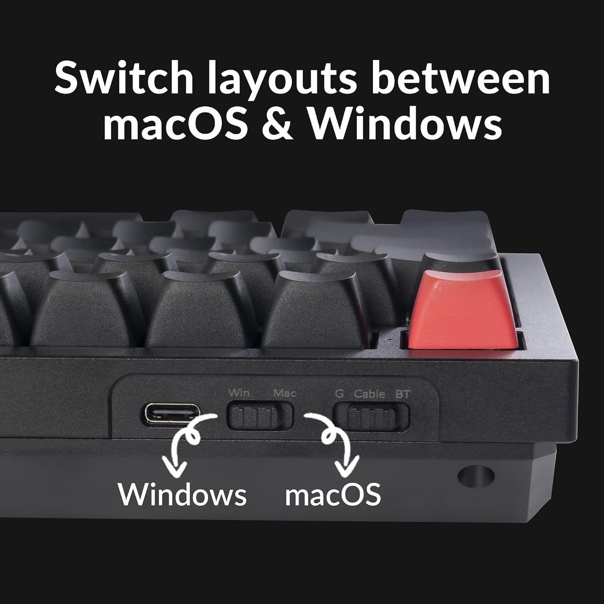 Keychron Q6 Max Wireless Mechanical Keyboard, Full Size for Work and Gaming