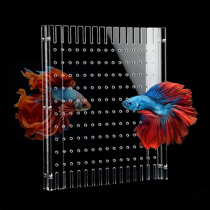 Aquarium Divider Clear 10/15/20 Gallon Fish Tank Divider with Suction Cups (10 Gallon)