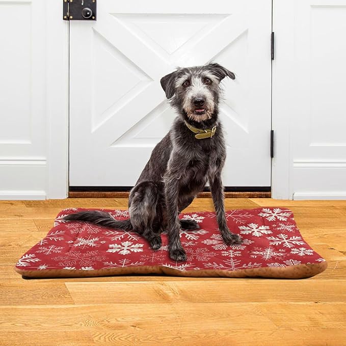 Pet Bed Snowflake Dog Bed Mat Absorbing Non Slip Pad Pet Sleeping Mat for Small, Medium, and Large Dogs Puppy Cat 36 in x 24 in