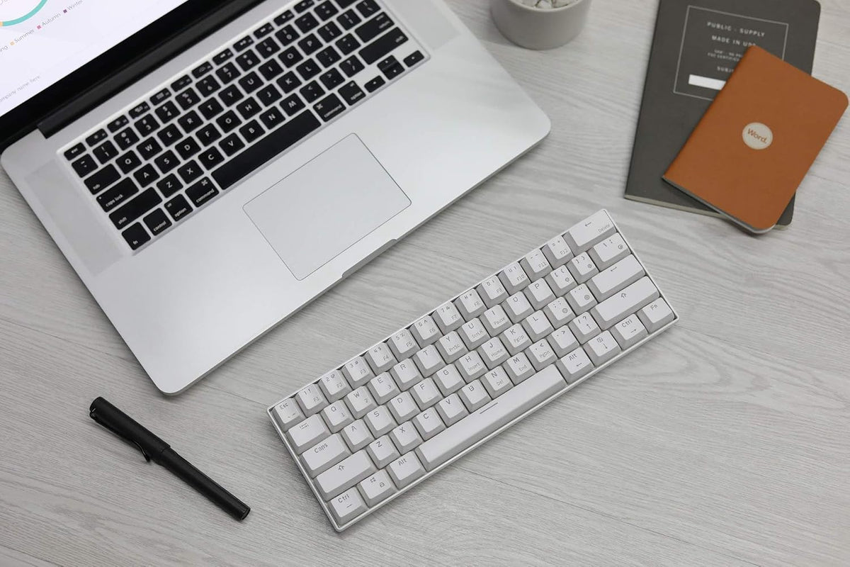 RK ROYAL KLUDGE RK61 Wireless 60% Triple Mode BT5.0/2.4G/USB-C Mechanical Keyboard, 61 Keys Wireless Mechanical Keyboard, Compact Gaming Keyboard with Software