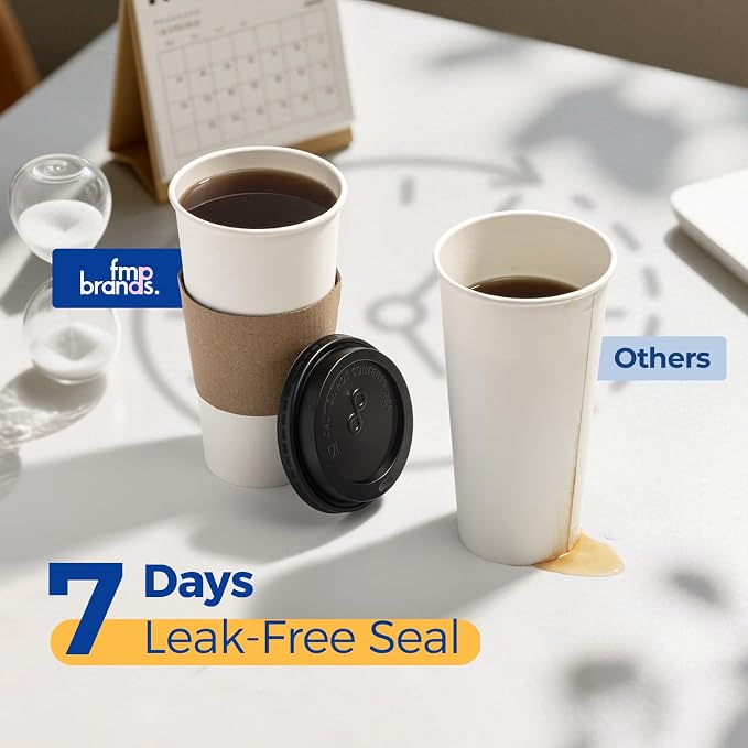 Fit Meal Prep 24 oz 100 Pack To Go Coffee Cups