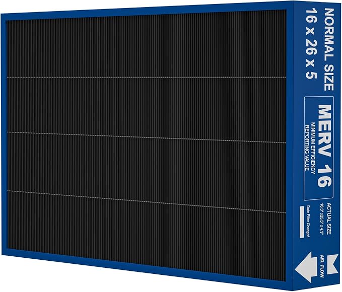 16x26x5 MERV16 Replacement Filter Compatible