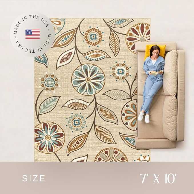 Maples Rugs Reggie Floral Area Rug