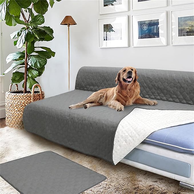 Waterproof Dog Bed Cover Pet Blanket Sofa Couch Furniture Protector for Kids Children Dog Cat,Pet Furniture Cover - Waterproof, Warm, Soft, Machine Washable Dog Sofa Cushion(L:96*82in(244*208cm))