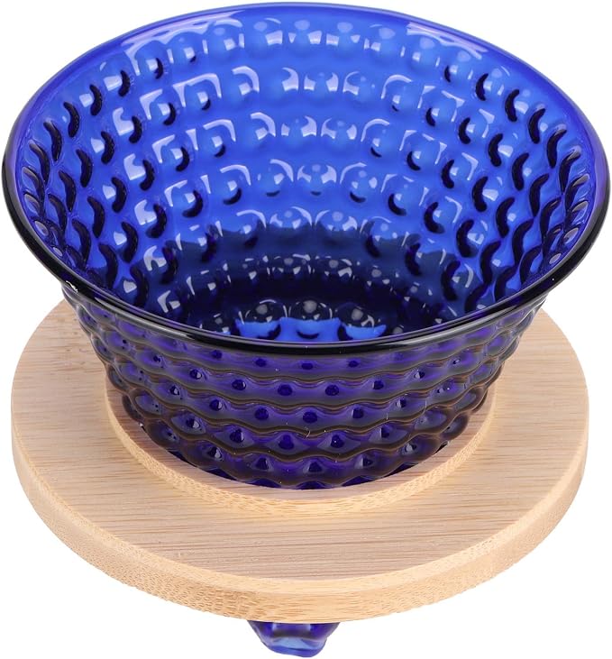 AUNMAS Coffee Dripper Pour Over Filter, Thick Glass Durable Simple Use Even