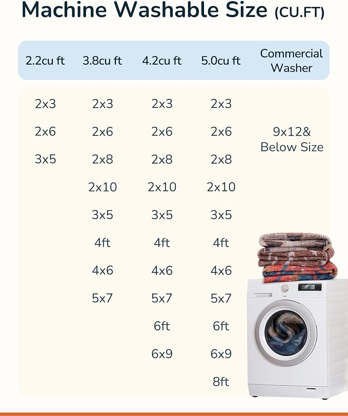 BESTSWEETIE Area Rug 8x10 Rug Machine Washable Non-Slip Low Pile Print Pattern
