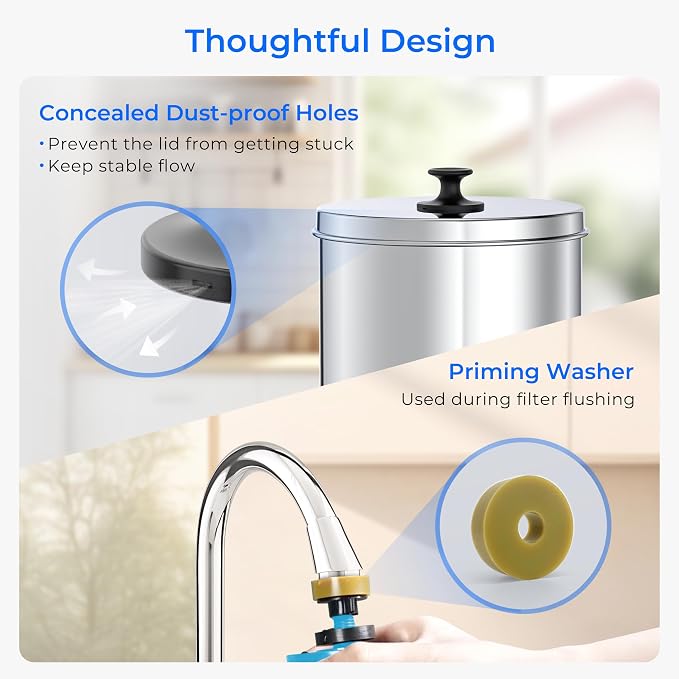 Waterdrop Gravity-fed Water Filter System, Increase PH,