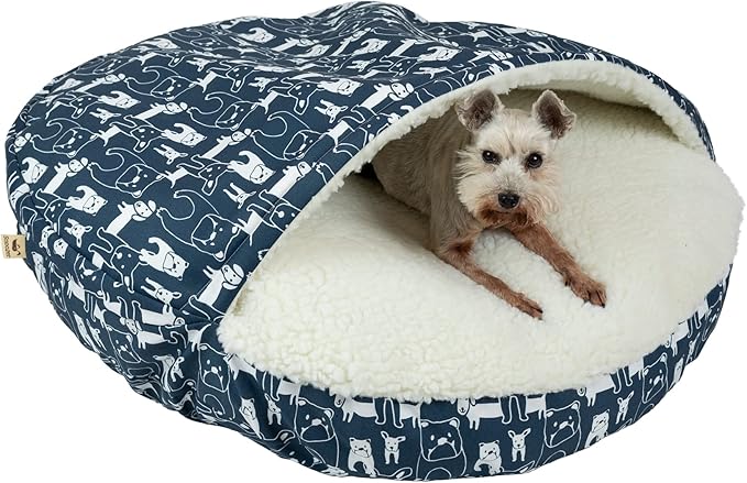 Snoozer Luxury Orthopedic Cozy Cave Pet Bed, Pedigree Storm - Small