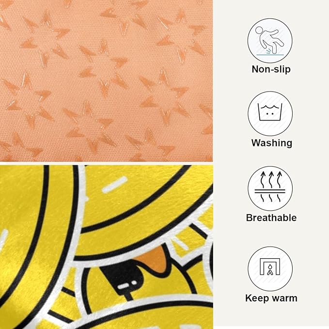Rubber Duck Pet Bed Cute Dog Bed Mat Absorbing Non Slip Pad Pet Sleeping Mat for Small, Medium, and Large Dogs Puppy Cat 24 in x 18 in