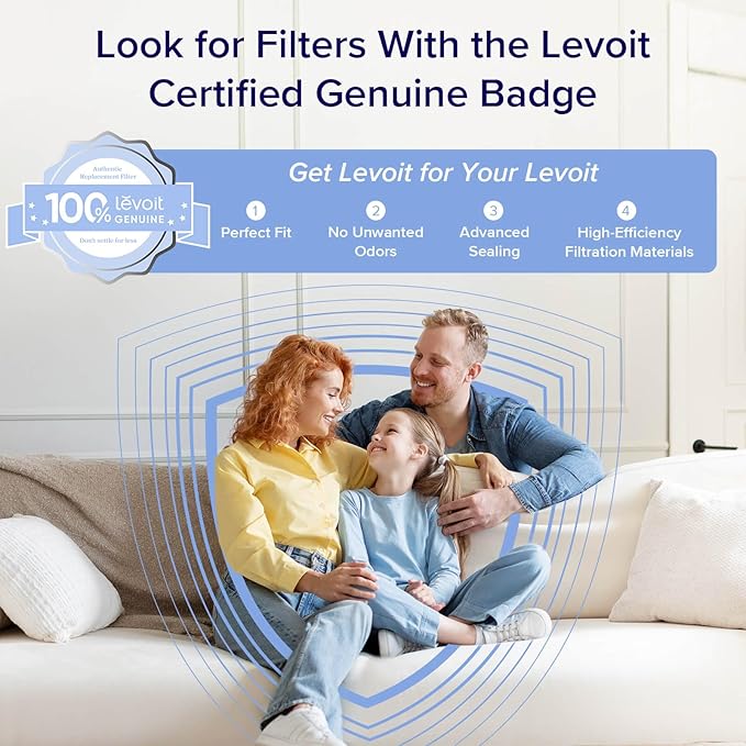 LEVOIT Air Purifiers for Home Bedroom, HEPA Sleep Mode, AHAM VERIFIDE, Smart WiFi for Home Large Room, Quiet Cleaner for Pet Hair, Allergies, Dust, Smoke, Pollon, Alexa Control, Core300S-P, White