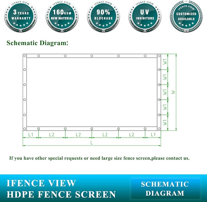 6'x1' to 6'x100' Brown Shade Cloth Panels Fence Privacy Screen Fabric Mesh Net
