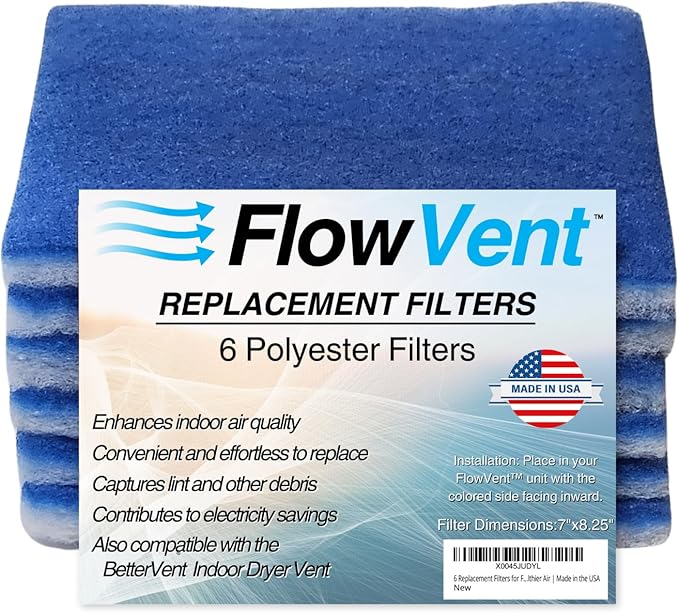 Indoor Dryer Vent Filters | Dual Filter Lint Trap