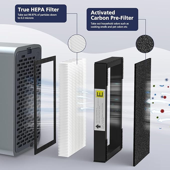 FLT4100 True HEPA Replacement Filter Size E
