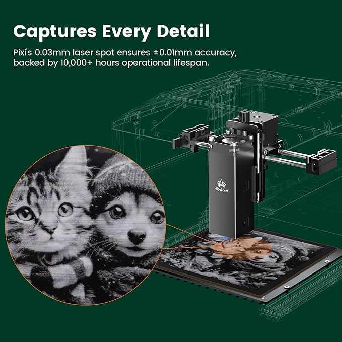 AlgoLaser 10W Laser Engraver Machine: Portable & Smart