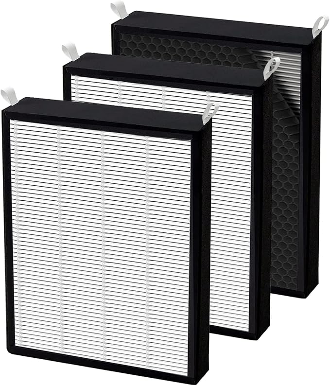 3 Pack True HEPA/Carbon Filters Replacement Compatible
