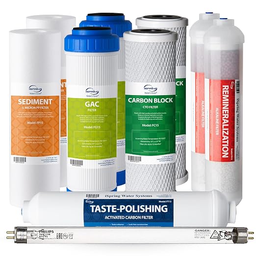 iSpring F10KU NSF Certified 1-Year Replacement Filter Set
