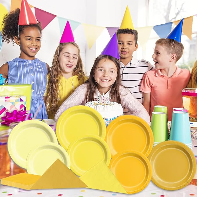 CMUSKO Yellow Birthday Decorations