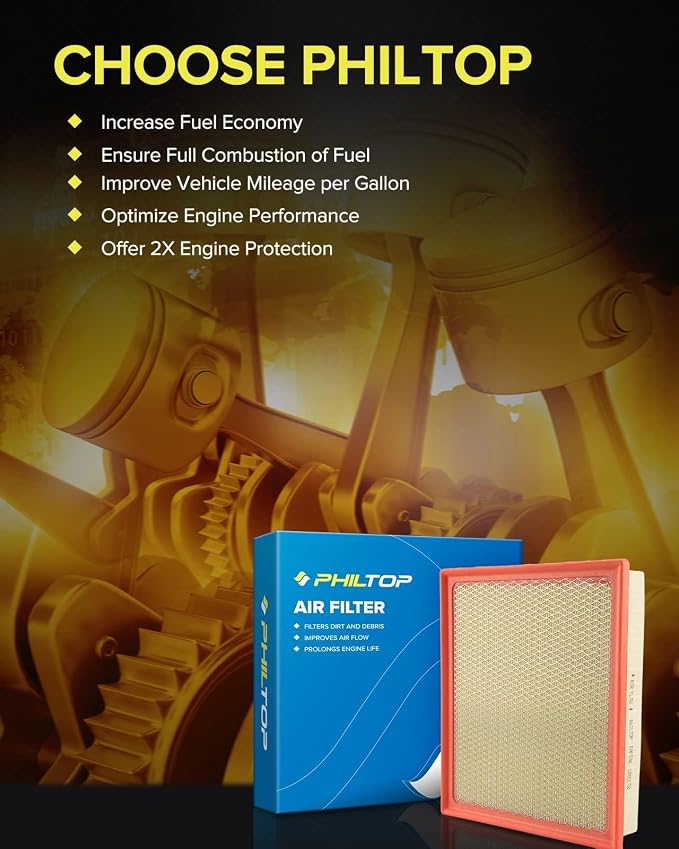PHILTOP Engine Air Filter CA11895 Replacement