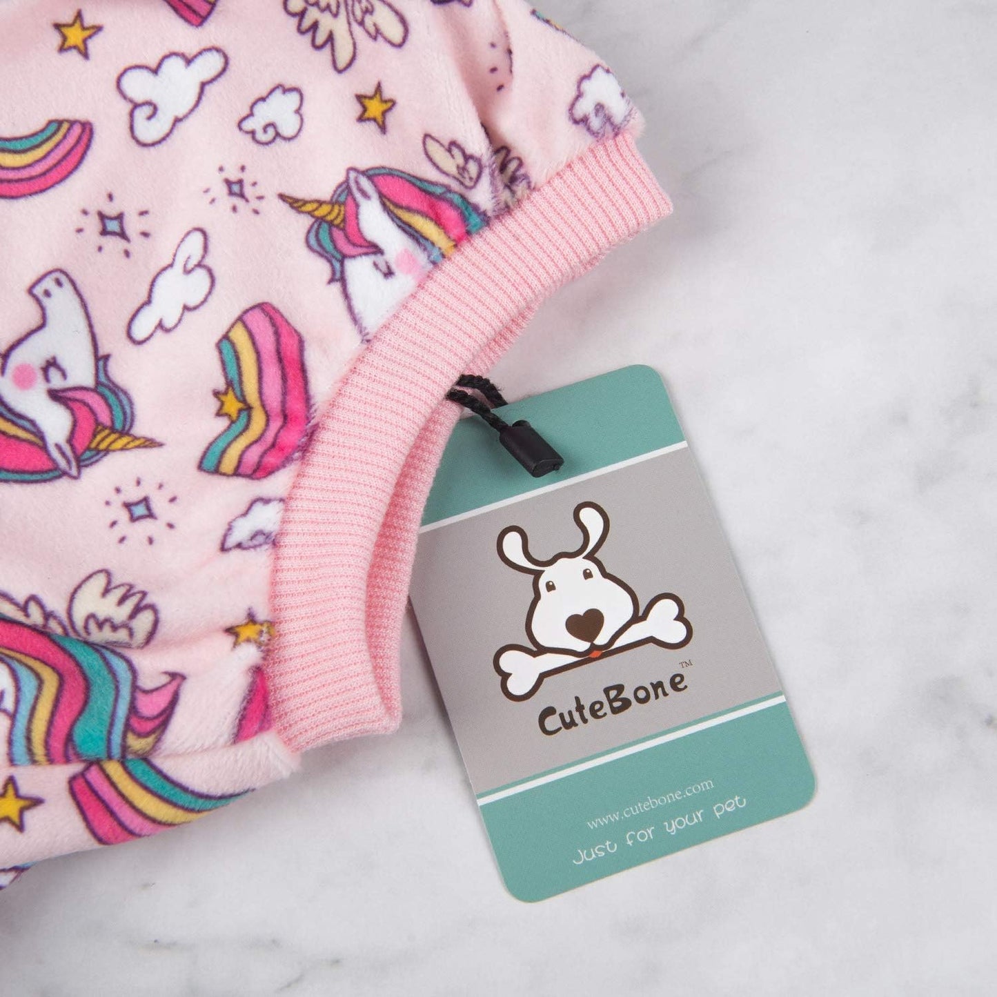 CuteBone Small Dogs Outfit Soft Puppy Onesies Pjs Dog Pajamas Pet Coat Cat Apparel Comfy Doggie Jumpsuit Bodysuit for All Seasons P67M