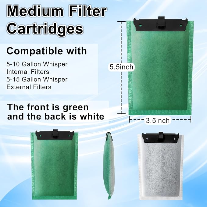 driamor 10 Pack Medium Filter Cartridges Replacement Compatible
