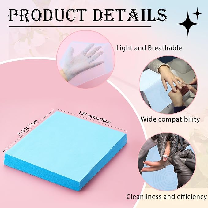 400 Sheets Nail Dust Collector Filter Paper Disposable Nail Dust Suction
