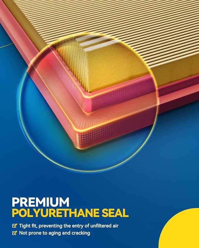 PHILTOP Engine Air Filter, Compatible