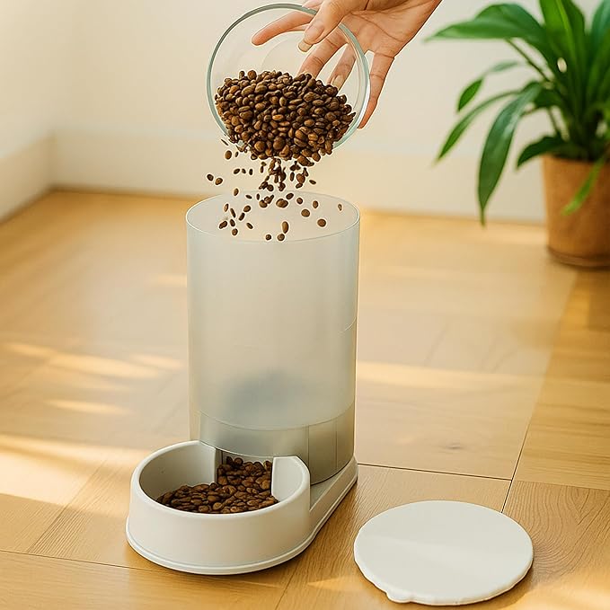 Automatic Pet Feeder, 5 Lbs Dog Food Capacity, Gray