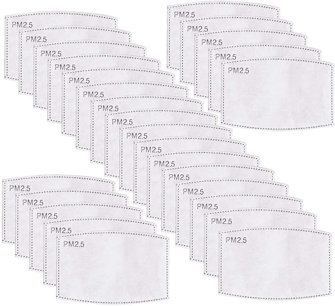 50Pieces PM - 2.5 Anti Dust Activated Carbon Filter 5 Layers Replaceable Anti