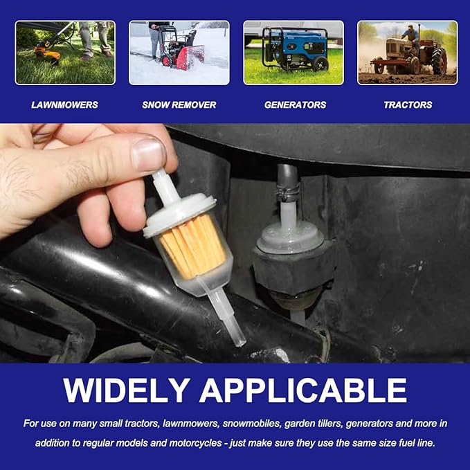 4 PCS Gas Inline Fuel Filters