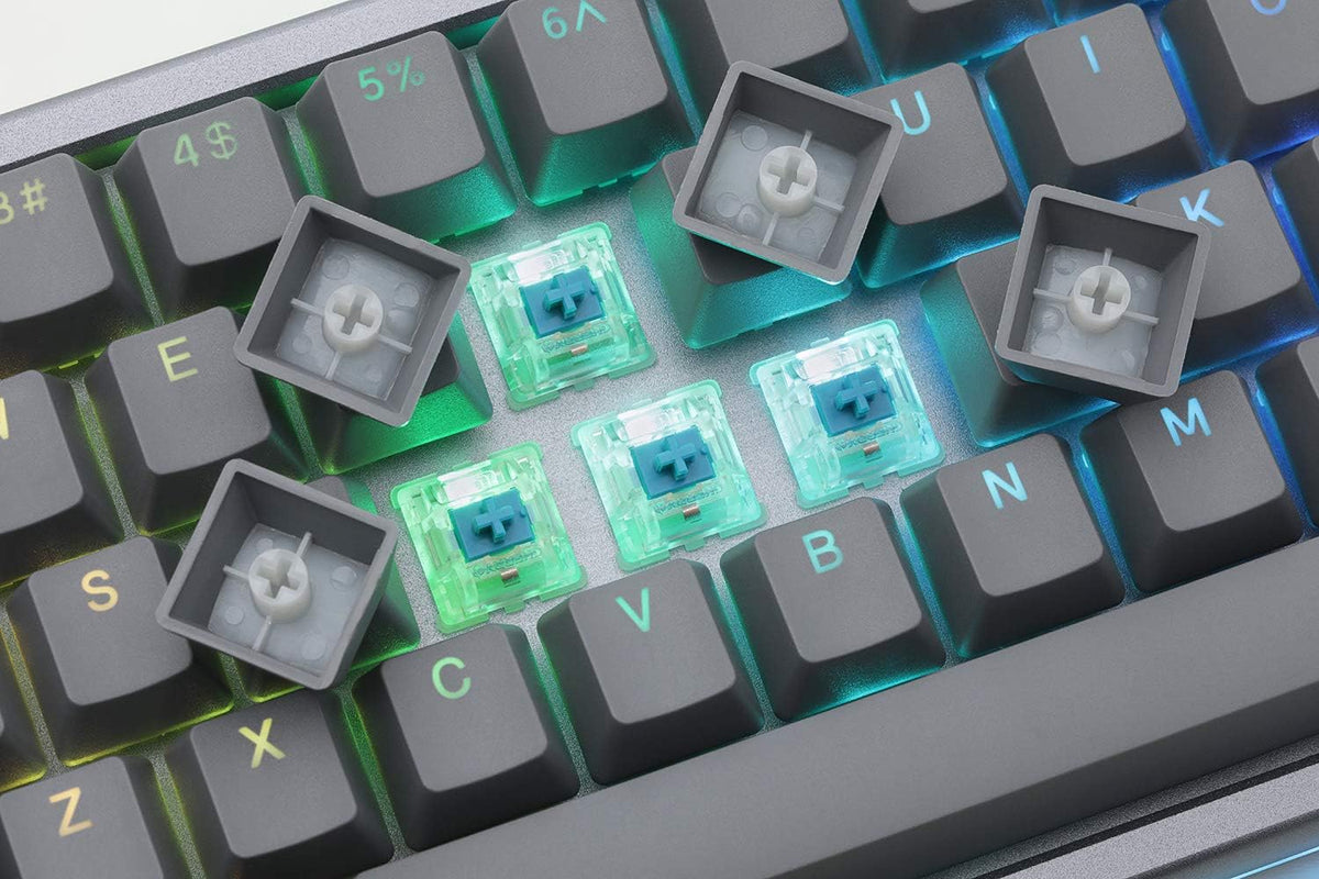 DROP ALT High-Profile Mechanical Keyboard — 65% (67 Key) Gaming Keyboard, Hot-Swap Switches, Programmable Macros, RGB LED Backlighting, USB-C, Doubleshot PBT, Aluminum Frame (Cherry MX Brown, Gray)