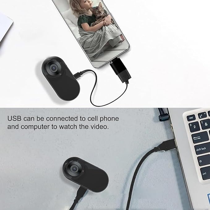 Cat Collar Camera, 1080P HD Pet Camera with Video Records, No Needed No APP, Dog Collar Camera for Indoor Outdoor Pet Supplies, 170° Wide Angle Lens, Lightweight Design