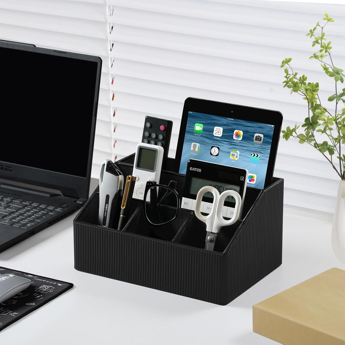 Desk Organizer Caddy Nightstand Organizer Remote Holder