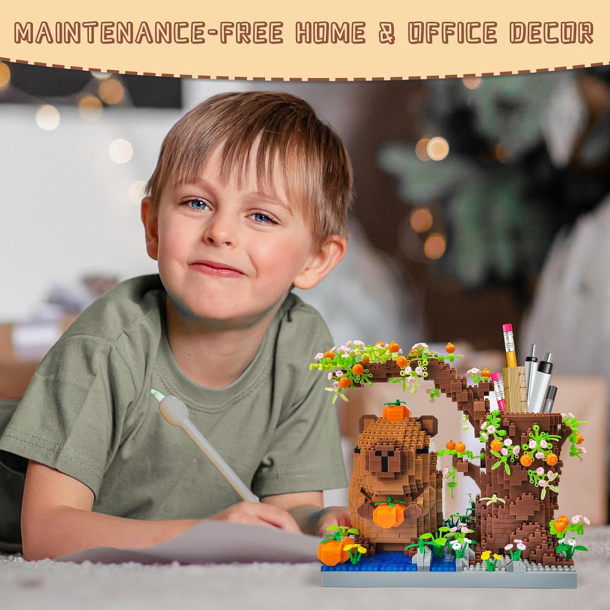 Capybara Micro Mini Building Block Pen Holder Kit 1880PCS