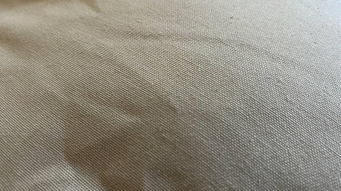 Organic Cotton Canvas Dog Bed: Removable Cover, Natural Fill - Made in USA (Gray, Medium 28" x 8" inches)