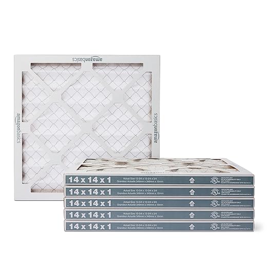 Amazon Basics Merv 5 AC Furnace Air Filter 14x14x1 inches