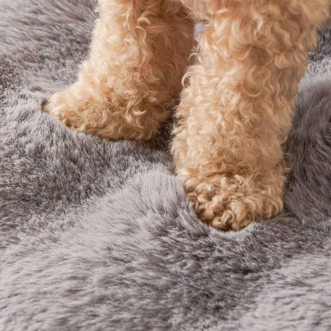 Dog Bed for Couch - Raised Edge Furniture Protector with Soft Plush Material, Calming Dog Bed for Home Kitchen Living Room Nursery Apartment Daily Rest, Comfortable Design