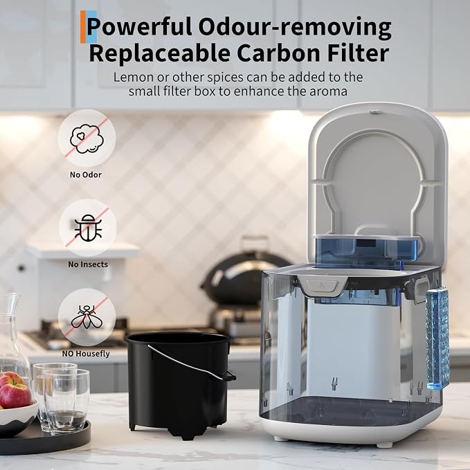 3.5L Electric Composter Countertop, 3 Modes Kitchen Smart Compost Bin