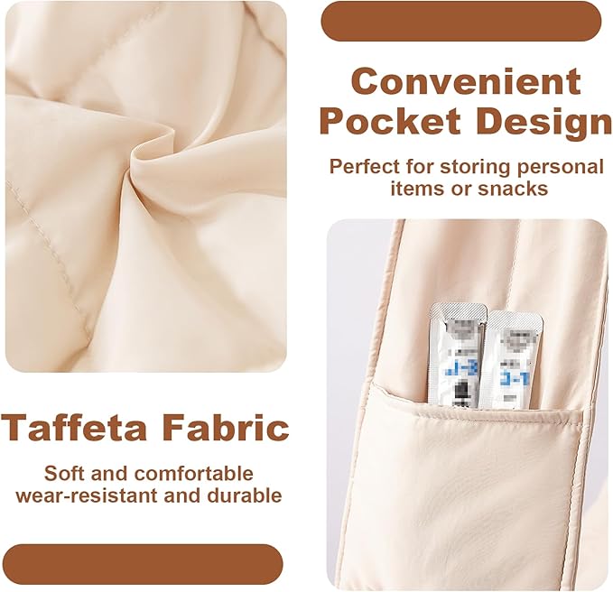 Mini Dog Purse Carrier with Pockets, Warm Cute Pets Bags with Secure Harness Clip, Cat Shoulder Bag for Outings, Lightweight Puppies Bags Kennel, Trained Pets Handbag Outdoor(Khaki,One Size)