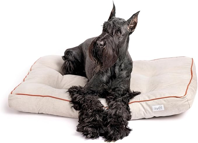 Midlee Outdoor Dog Bed- Medium Tufted Washable Water Resistant Pet Kennel Mat
