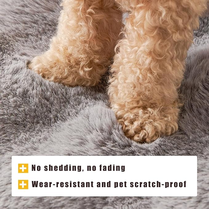 Cloud Pet Sofa Bed, Ultimate Comfort Warm Couch Cover with Fluffy Plush, Anti-Slip Machine Washable Pet Bed Easy to Maintain for Furniture Protector (Black(29.5 * 29.5in))