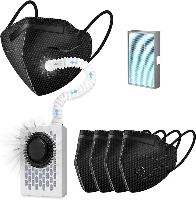 Electric Maskes with Fan, Fresh Air System, Breathe easily