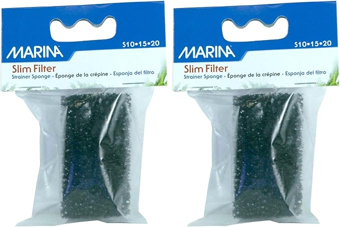 Marina Slim Filter Intake Strainer Sponge, Replacement Aquarium Filter Media