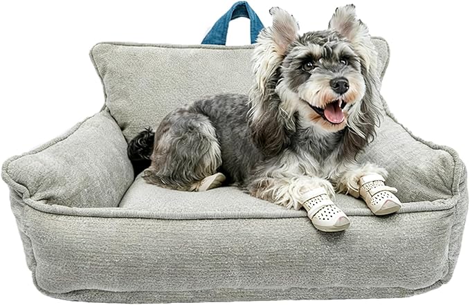 Washable Dog Bed,Memory Foam Dog Bed,Medium Size Dog Bed with Cover,Waterproof,M(23.5"x15.5"x13.5")