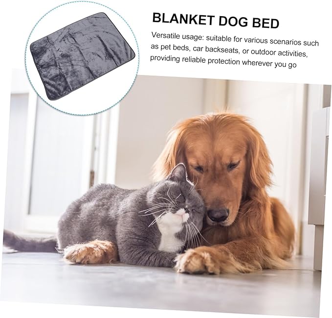 HANABASS Pet Blanket Soft Thick Mat Washable for Cats Dogs Dog Bed Cover Cage Resting Mat Easy Care Sleep Pad